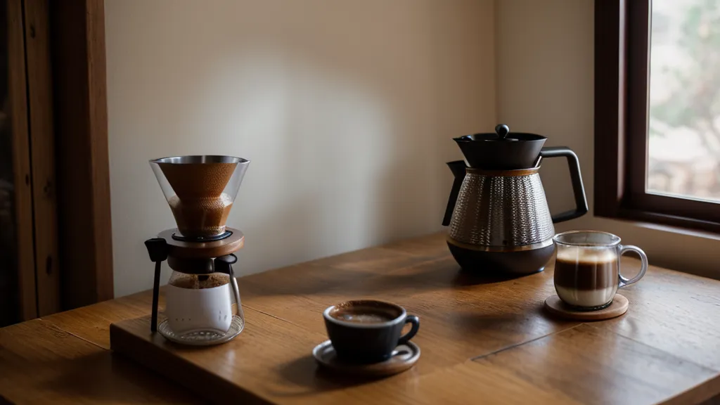 Extracción de espresso con efecto piel de tigre saliendo de un portafiltros