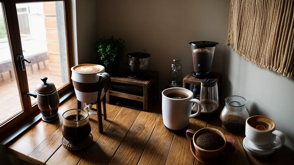 Revisando un curso de barismo online en la barra de la cochera, parte del equipo de aprendizaje del barista